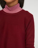 Compañia Fantastica Mini | Burgandy Flared Sweatshirt