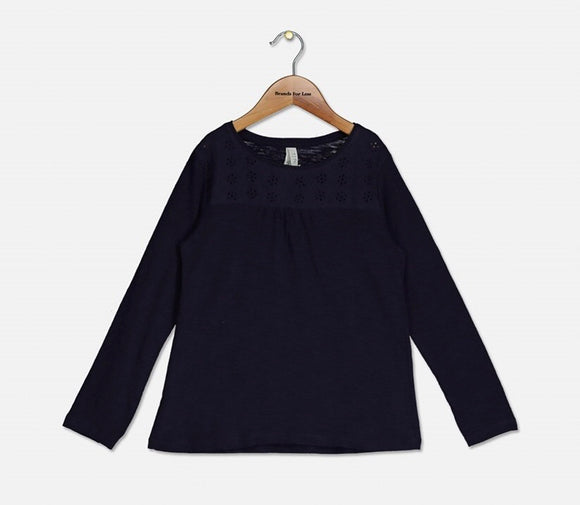 Losan Boys Long Sleeved Top in Navy