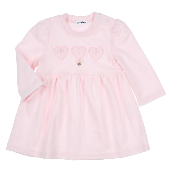 GYMP Pink Dress with Heart Detail