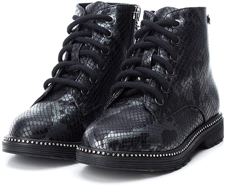 XTI Snakeskin Lace Up Boot Best Dressed Kids best dressed