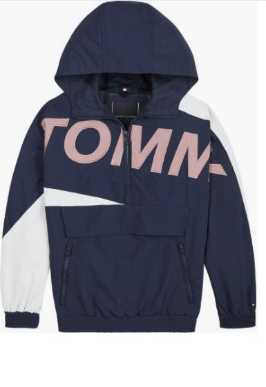 Tommy Hilfiger Hooded Logo Chicago Windbreaker