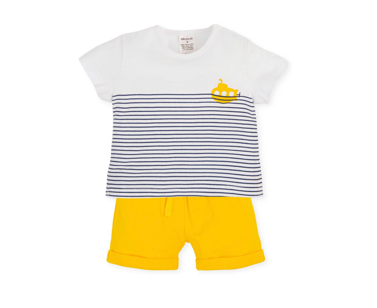 Tutto Piccolo Yellow Short Set