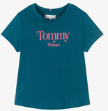 Tommy Hilfiger Girls Teal T-shirt