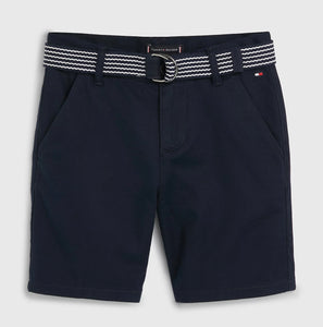 Tommy Hilfiger Belted Chino Shorts - Desert Sky