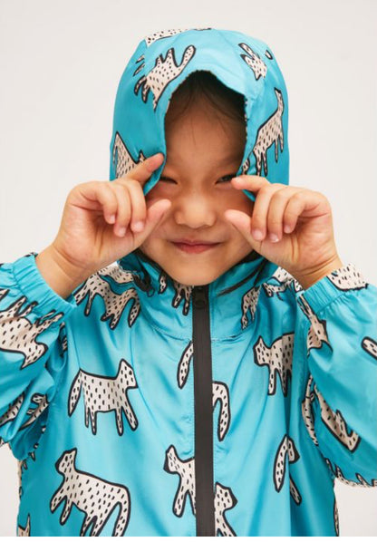 Compañia Fantastica Mini | Short Dalmatian Print Parka with Removable Hood