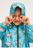 Compañia Fantastica Mini | Short Dalmatian Print Parka with Removable Hood