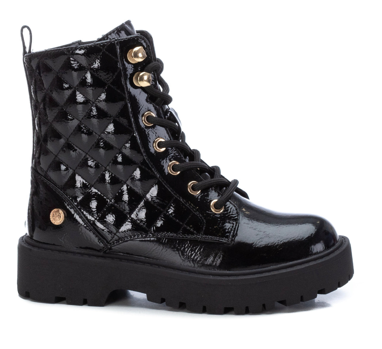 Xti | Black Patent Ankle Boots