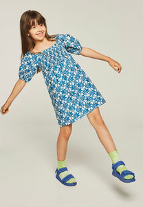 Compañia Fantastica Mini |  Blue Poplin Dress