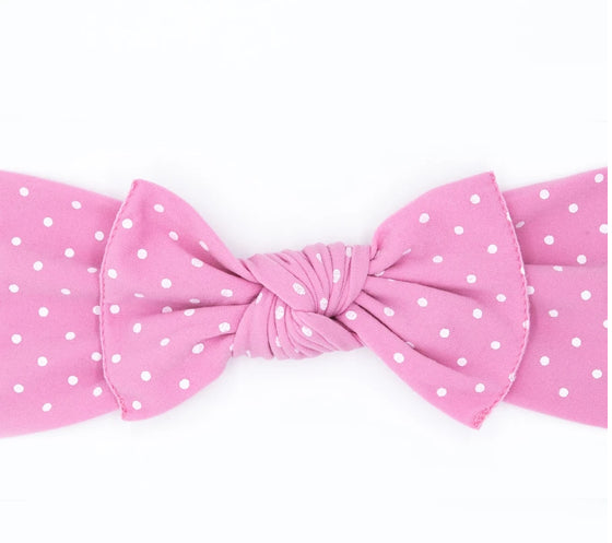 Little Bow Pip | Pink Teeny Dot Pippa Bow