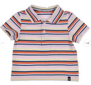 GYMP Orange Stripe Polo T-shirt